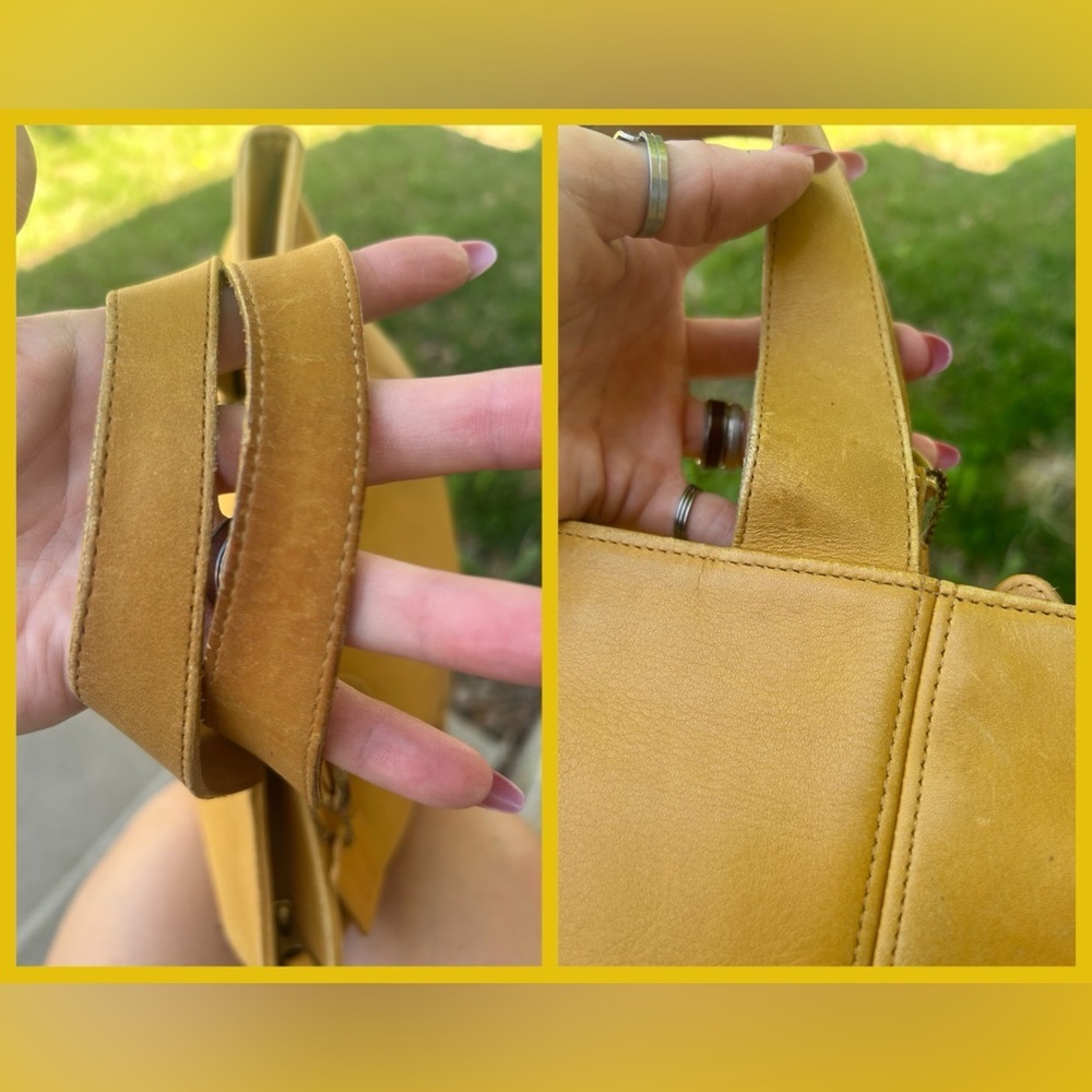 1994 True Vintage Coach Waverly Yellow Tote Bag​ - Picture 13 of 15